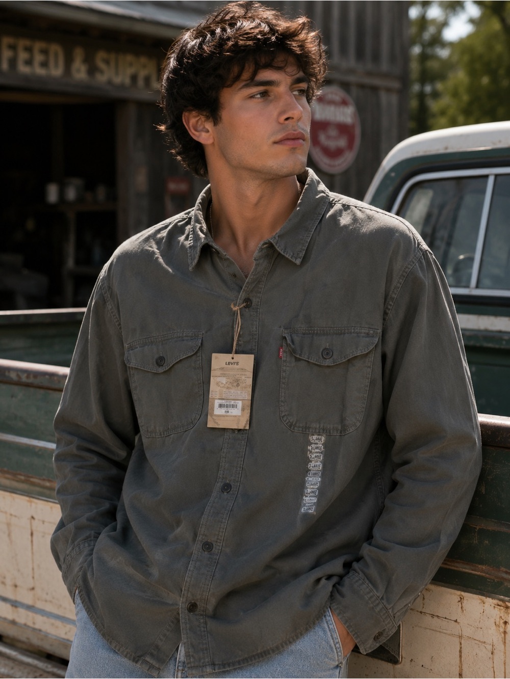 NWT Levi's Sherpa Fleece Lined Utility Shirt Jacket Shacket